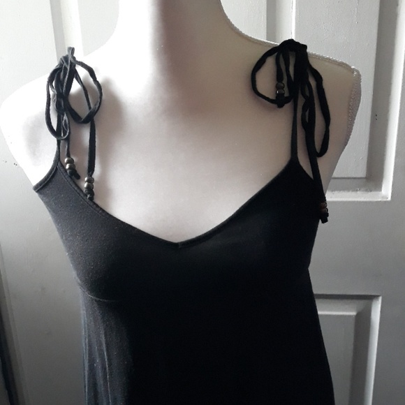 Black dress with shoulder ties - Picture 2 of 5